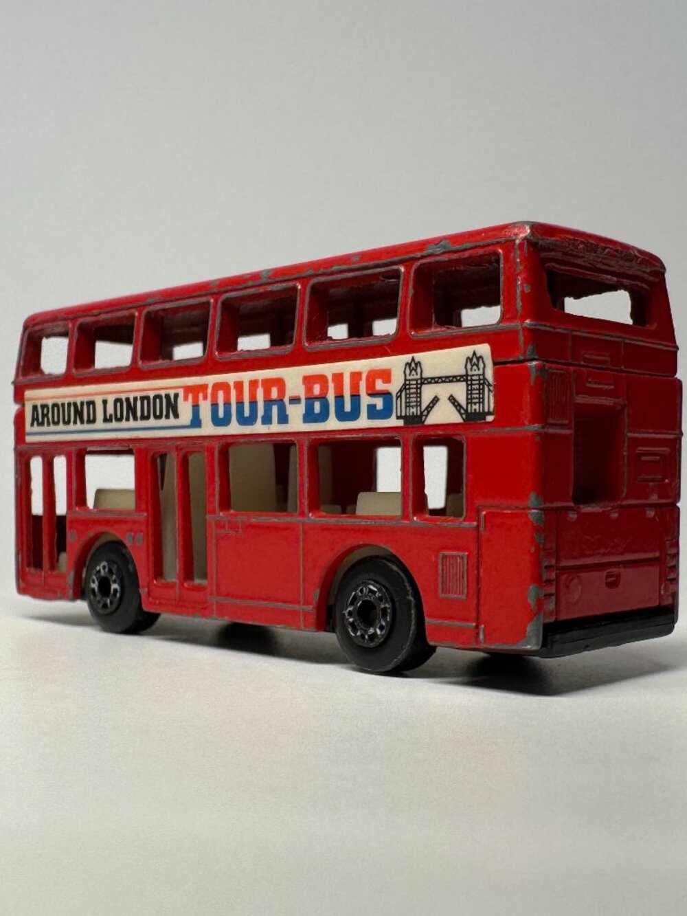 Matchbox LONDON TOUR BUS Die Cast Double-Decker Bus Vehicle Vintage 1981